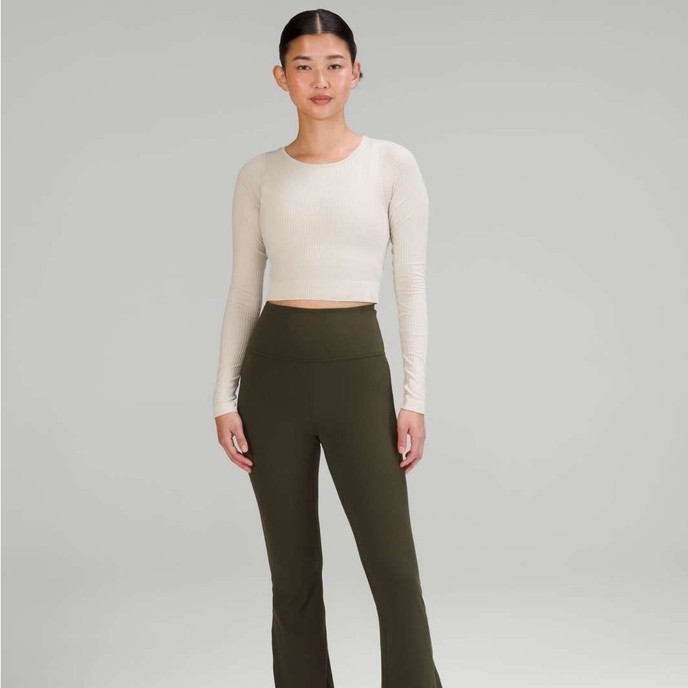 Lululemon Ebb to Street Long Sleeve- Natural Ivory- Size 10